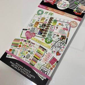 The happy planner watercolor sticker book